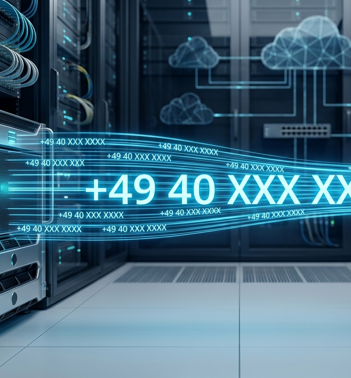 Bereitstellung einer deutschen Rufnummer über eine cloudbasierte Telefonanlage
